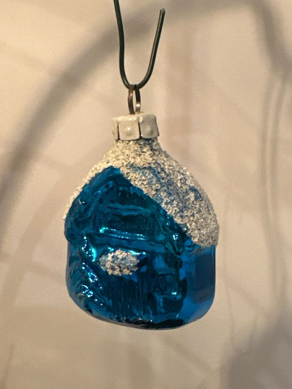Blauw huisje / jr 40 /  6 cm