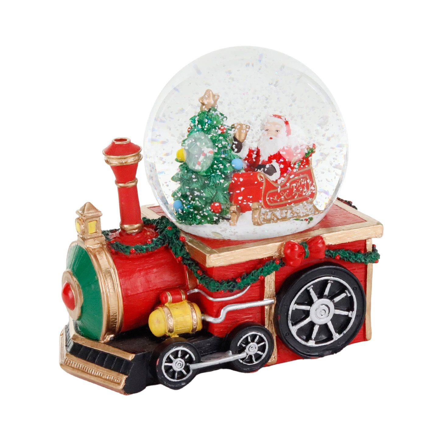 Santa on train