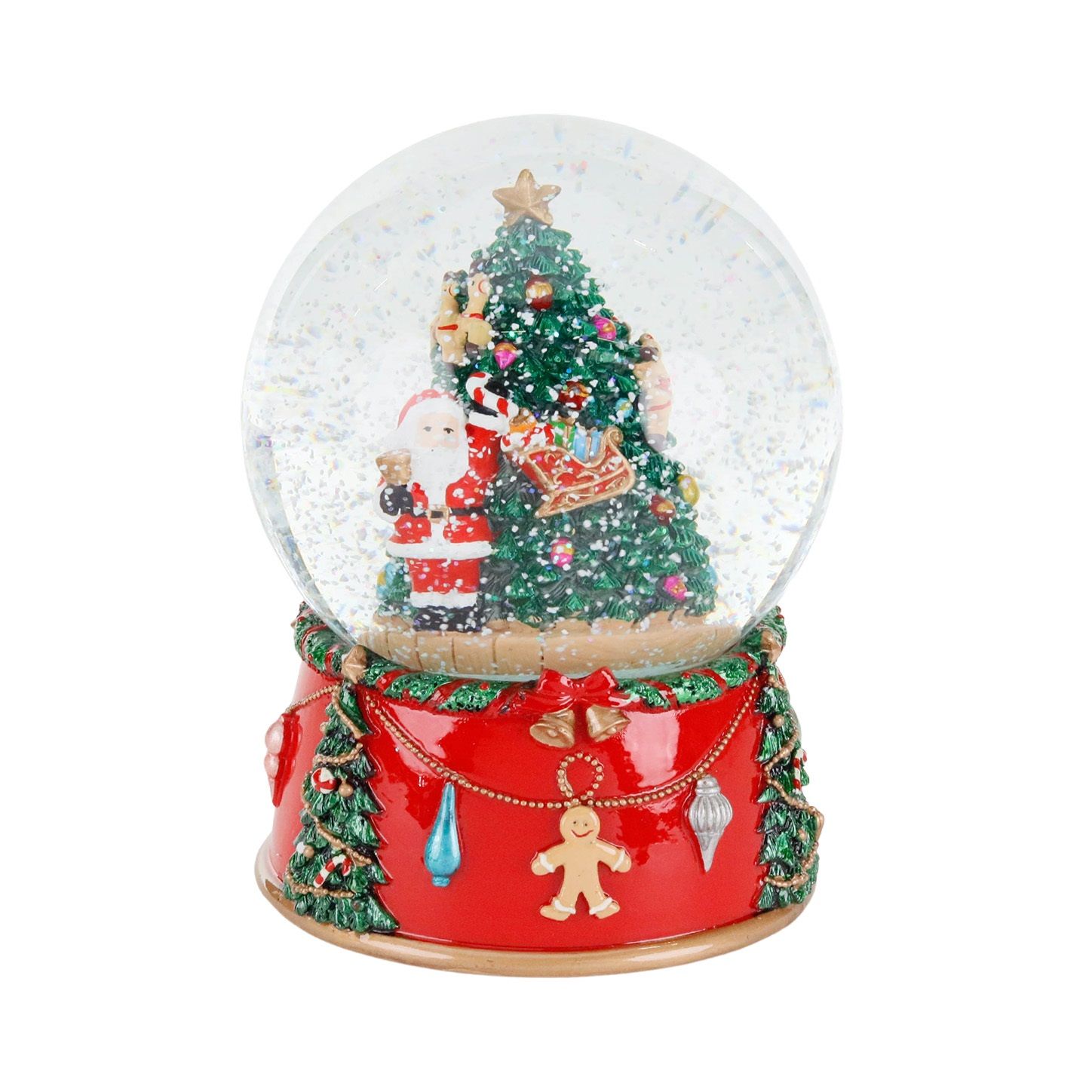 Sneeuwbol kerstman/Boom