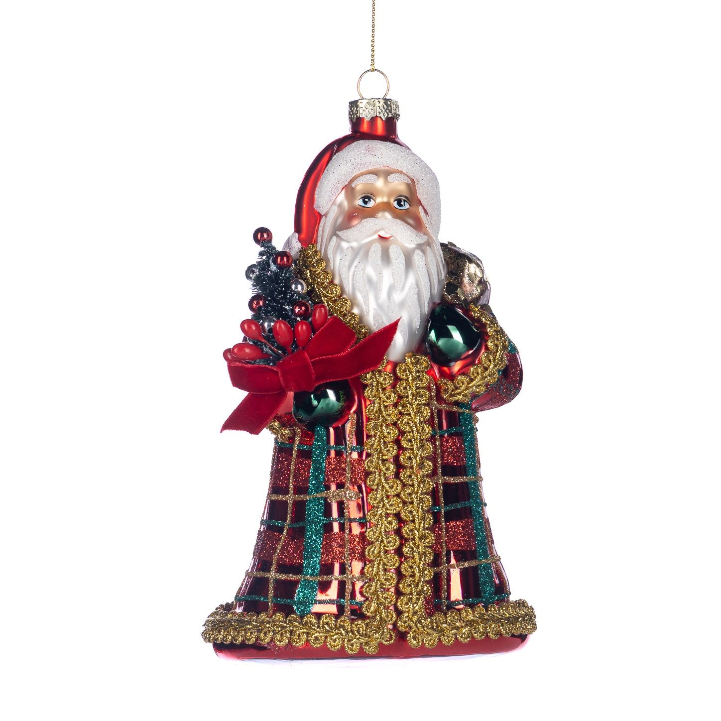 Klassieke Kerstman met boom