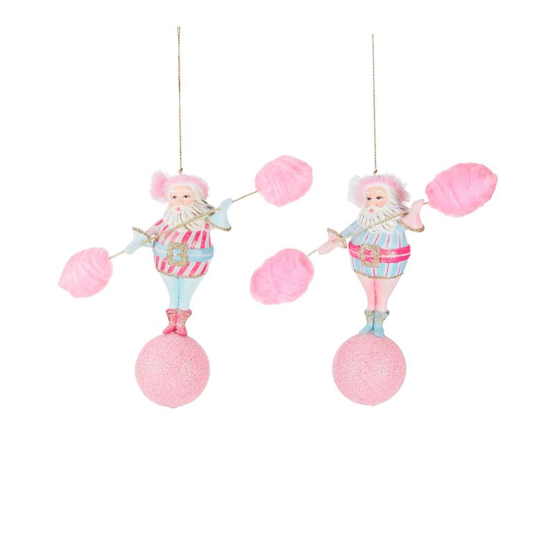 Kerstman met evenwicht stok