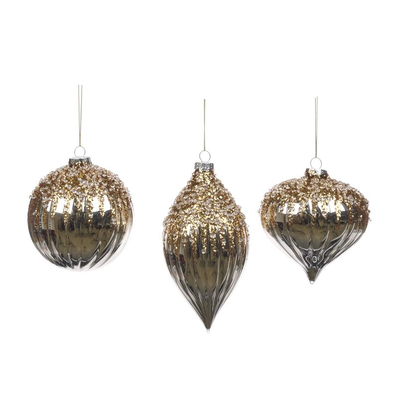 Juwelen streep glasbal