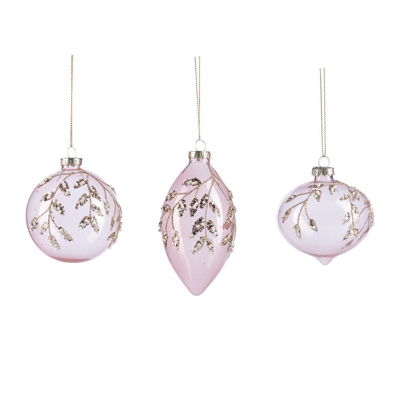 Glasbal gouden blaadjes