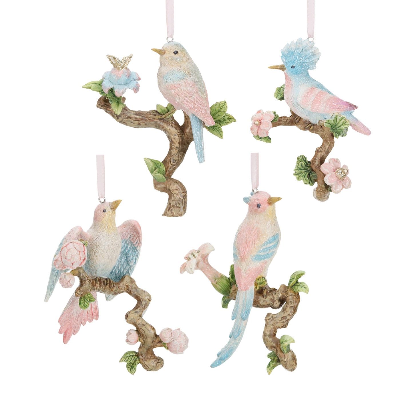Volière vogel op stok