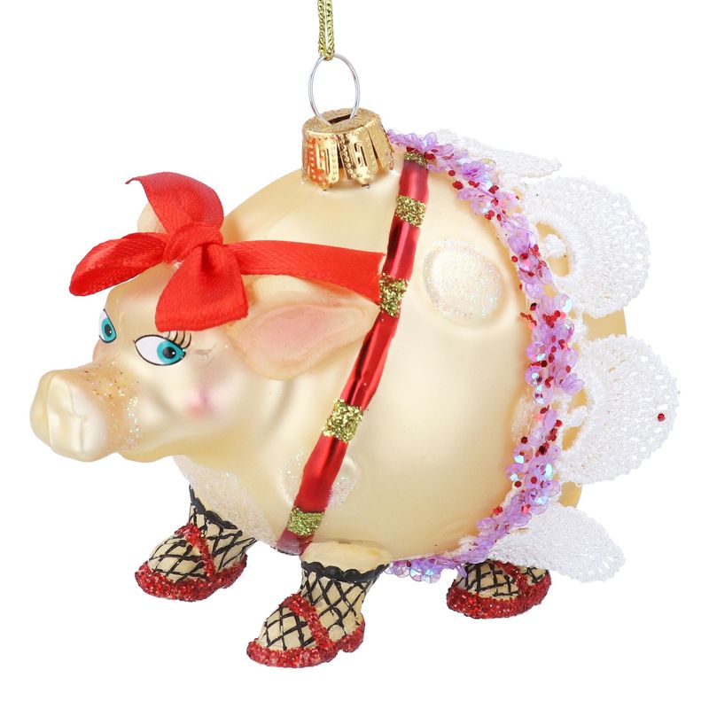 Dressed Glass Pig