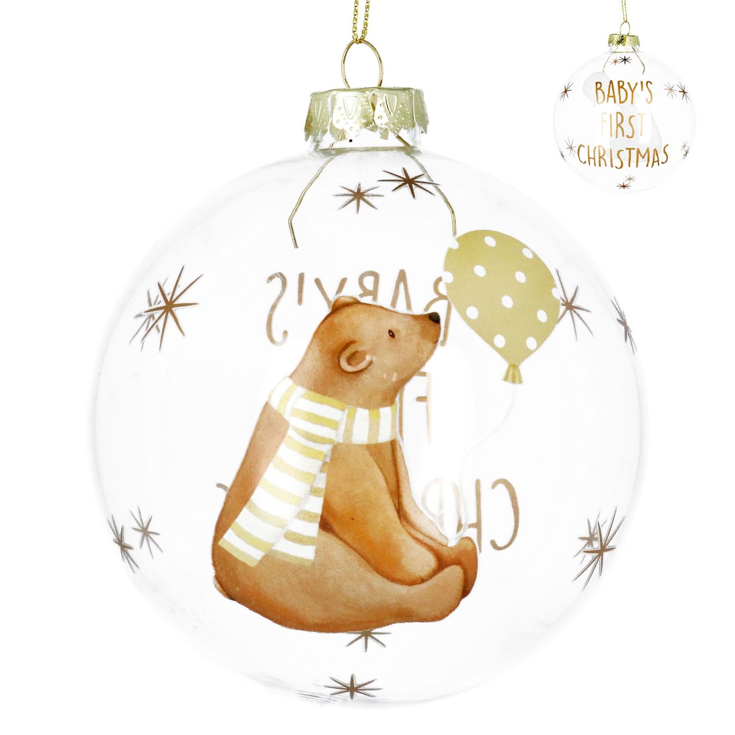Baby's First Teddy Glass Ball,