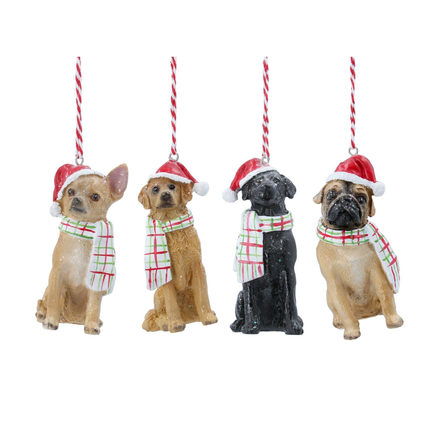 Resin Christmas Dogs