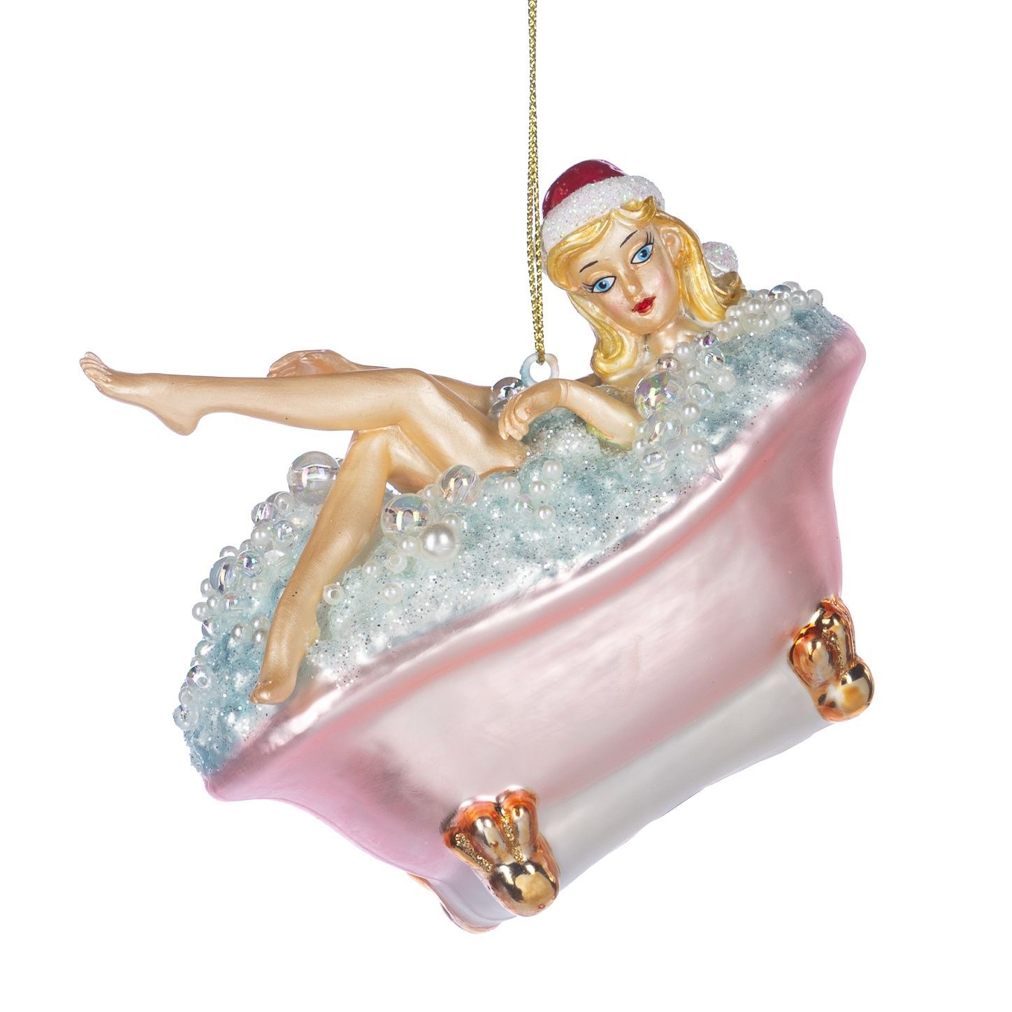 Xmass Girl in Bath Tub