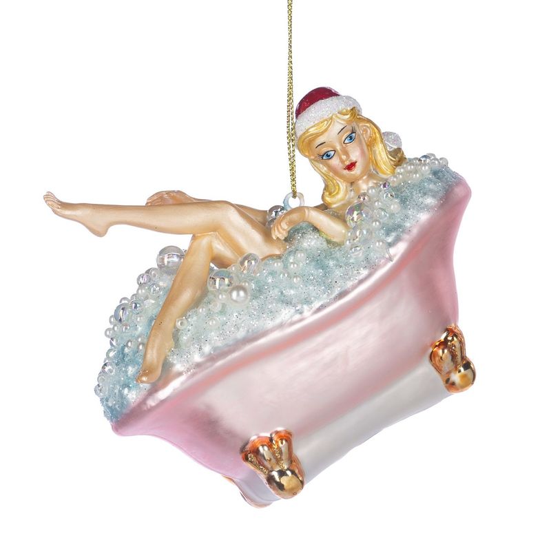 Xmass Girl in Bath Tub