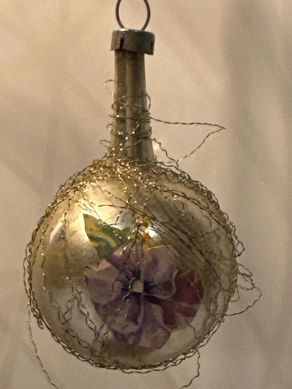 Violen zilveren glasbal / jr 40 / 6cm