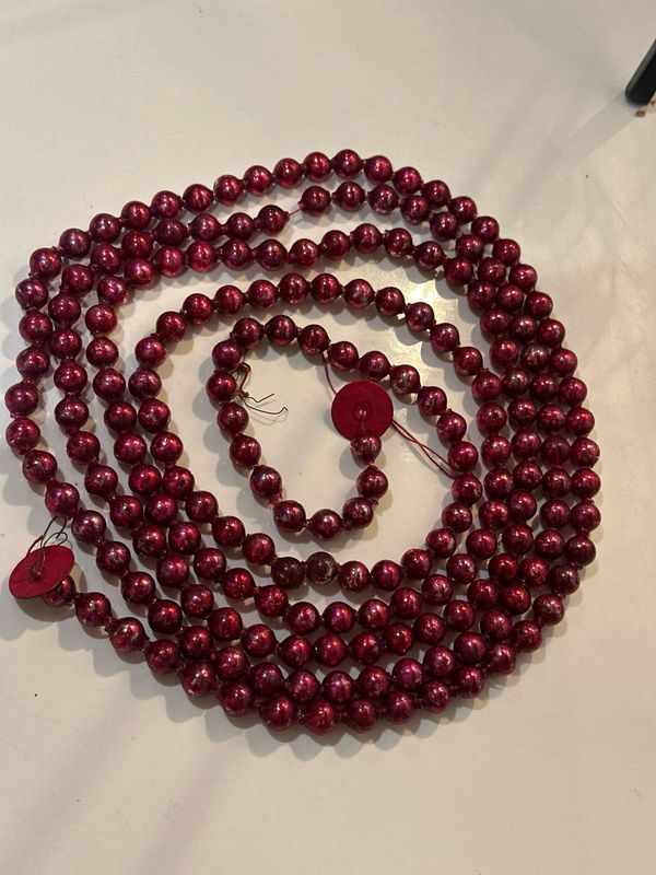 Glasketting dik  cerise roze / jr 50 / 240 cm