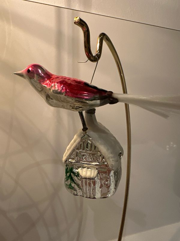 Huisje met vogel op dak / jr 40 / 10cm