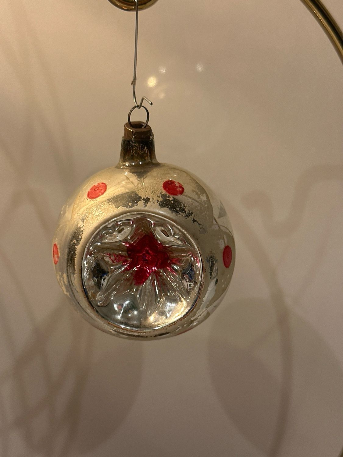 Deukbal rode stip / jr 50 / 7.5 cm