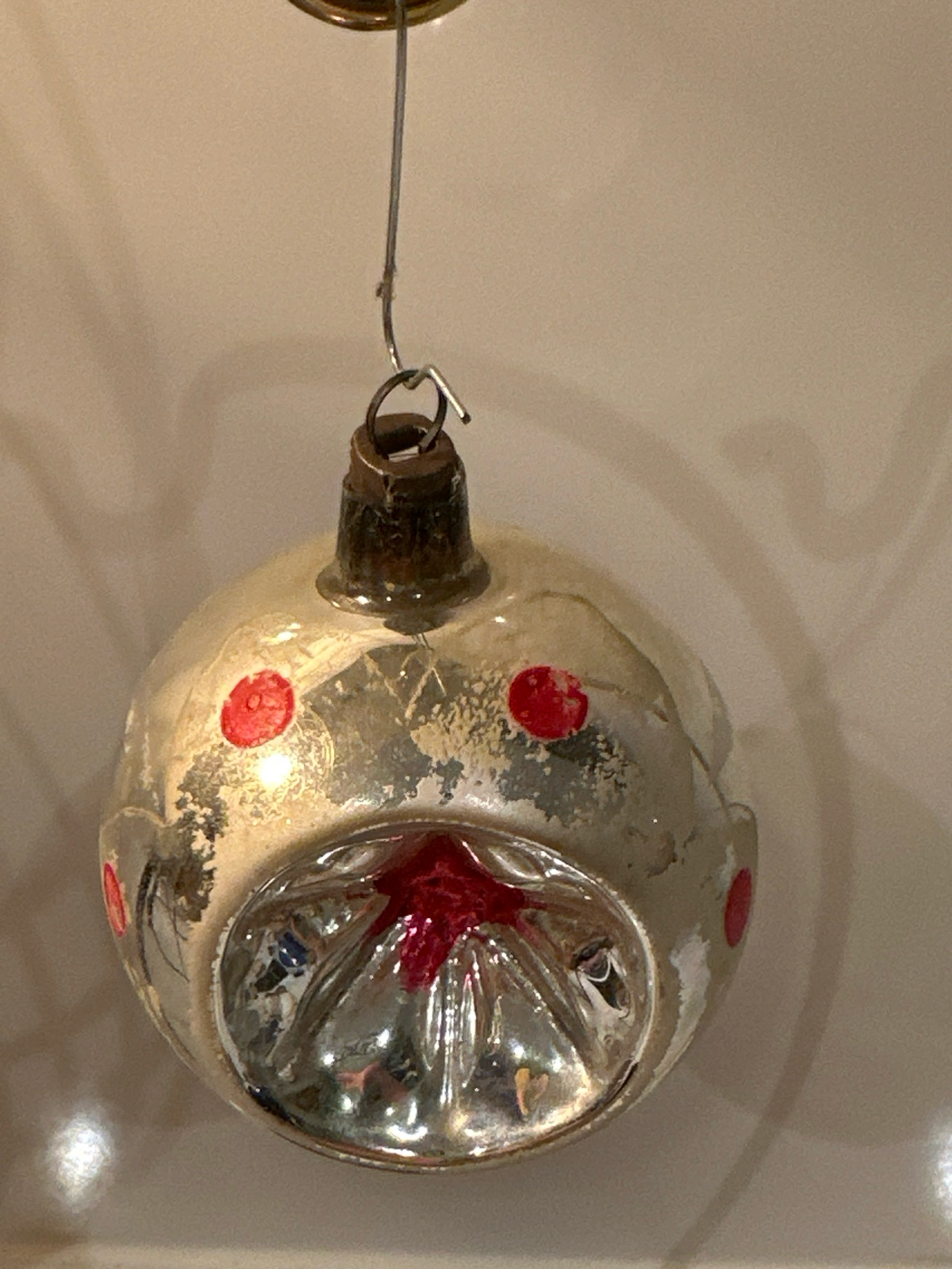 Deukbal rode stip / jr 50 / 7.5 cm