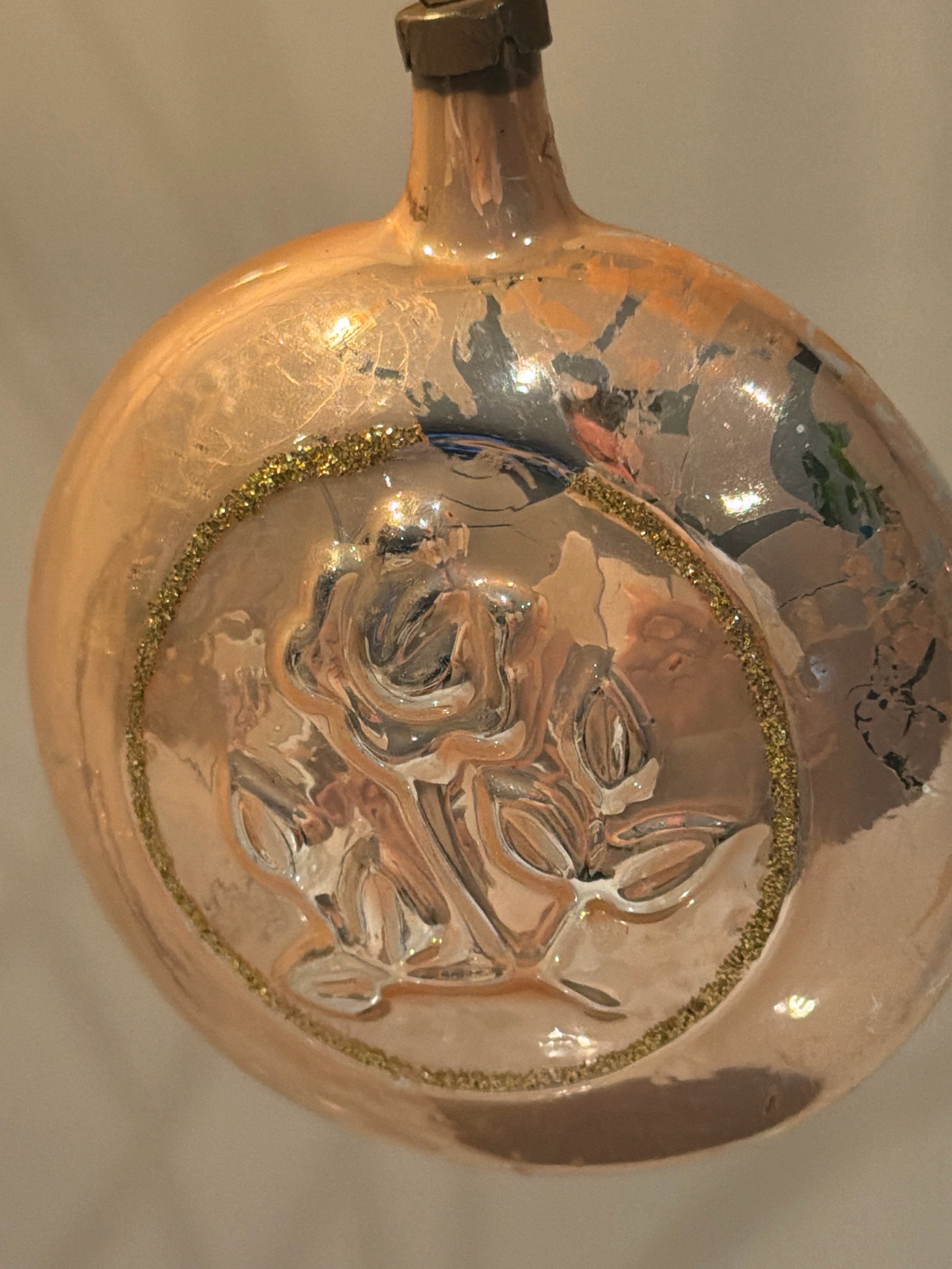 Klok met roos / jr 60 / 8.4 cm