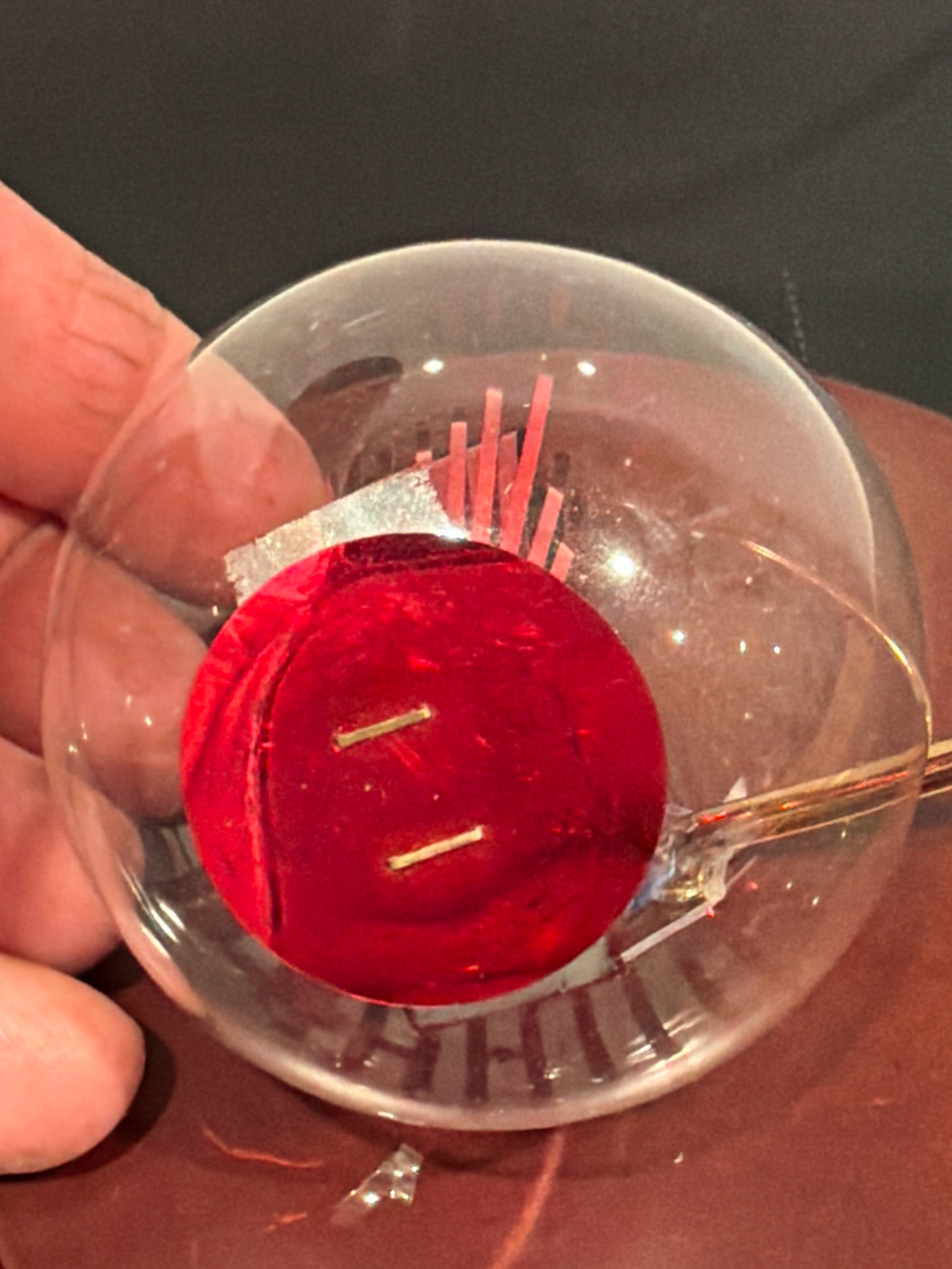 Glas bal linten hart / jr 50