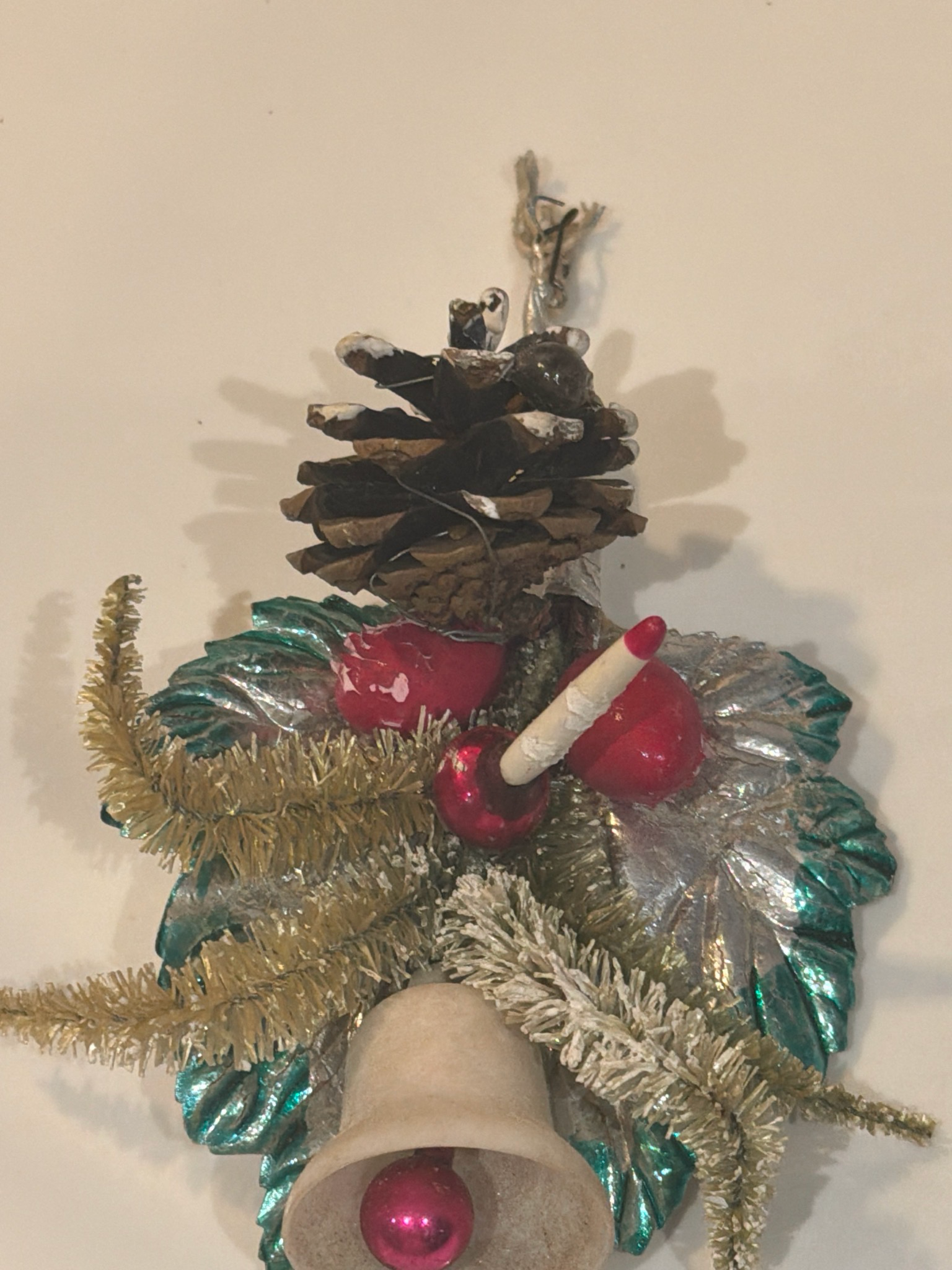 Hulstblad, klokje, kaars / jr 40