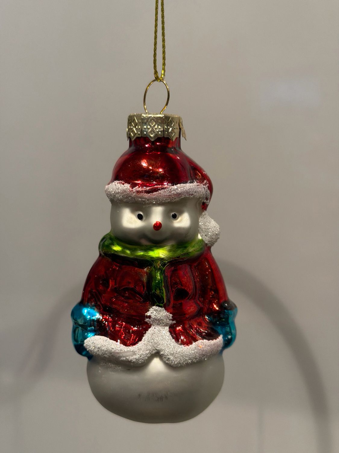 Sneeuwpop groene sjaal