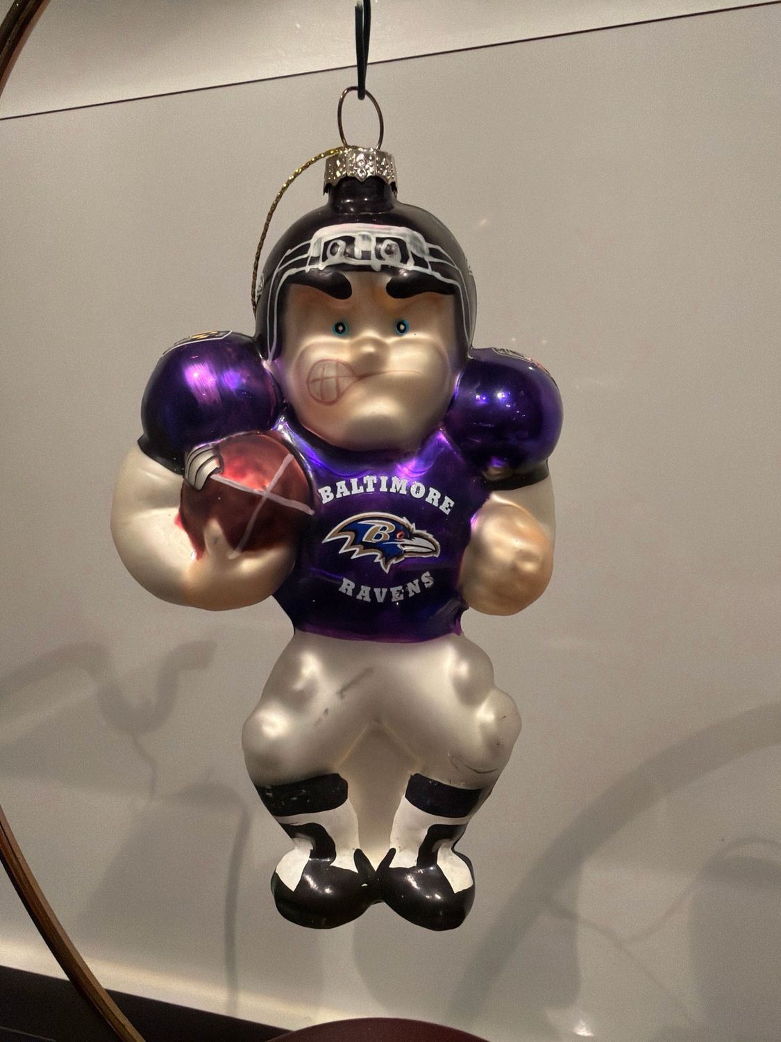 Rugby speler paars shirtje