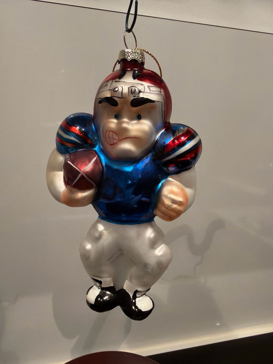 Rugby speler blauw shirtje