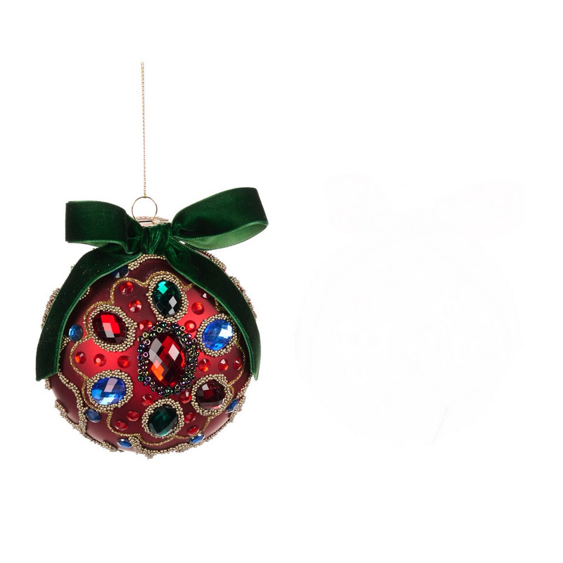 Diamant bal rood  / 12cm