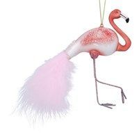 Glas Flamingo met verenstaart