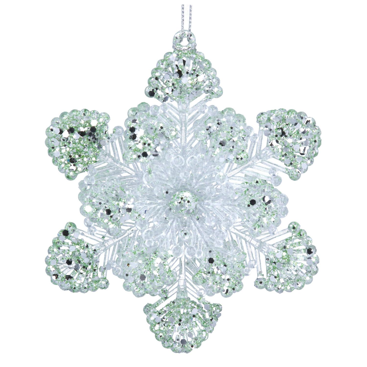 Lichtgroene sneeuwvlok