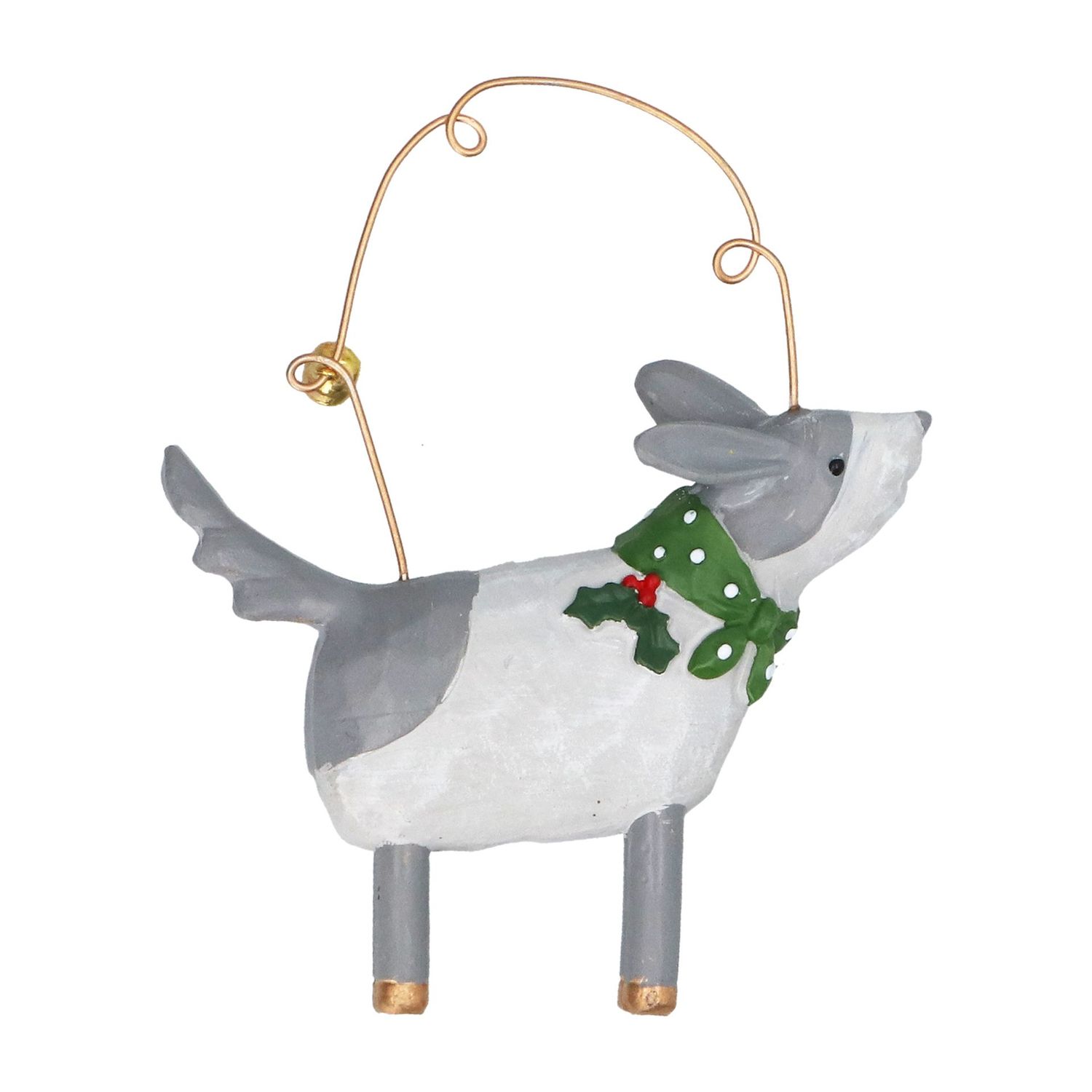 Hond met kerstsjaal