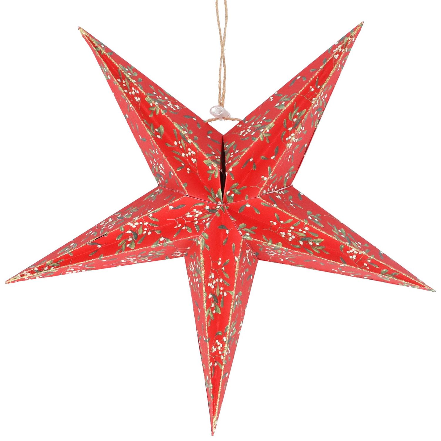 Ster Rood met mistletoe