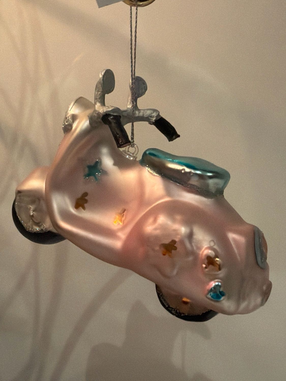 Zacht roze scooter