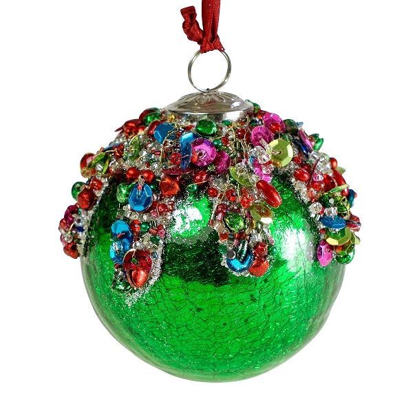 Kleurrijke diamanten bal groen
