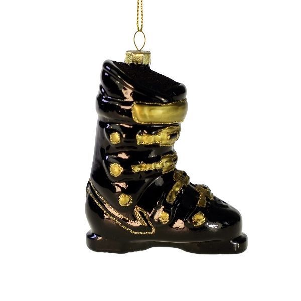 Skischoen zwart/ goud