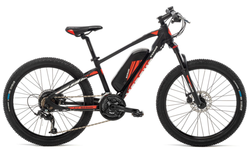 E- Mountain World dimension bike Versus - Nero/rosso/bianco E- Mountain World dimension bike Versus - Nero/rosso/bianco