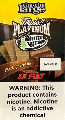 Flat Platinum 3X Black Chocolate