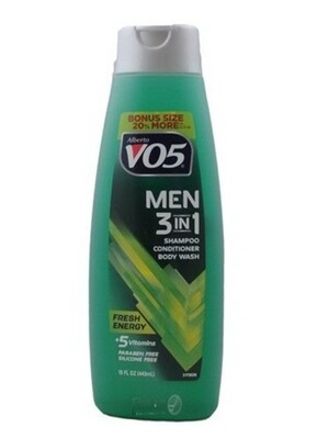 VO5 Men 3 en 1 Fresh Energy 12pc