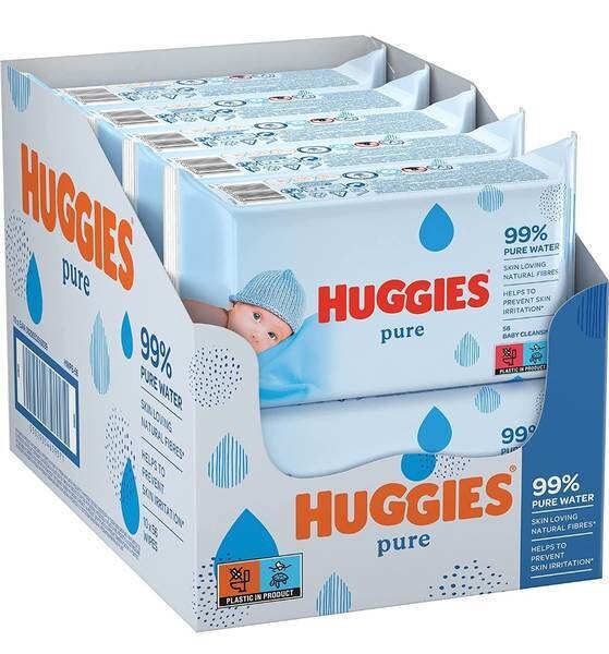 Huggies Pure Wipes 10-56