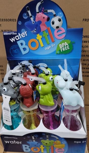 Kids Water Bottle Dino Toy