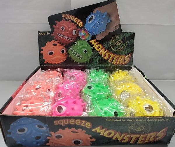 Monster Face Squeeze Balls Toy