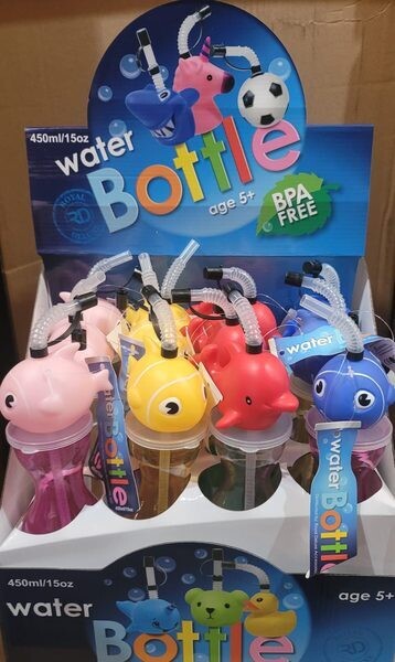 Kids Water Bottle Fish Toy