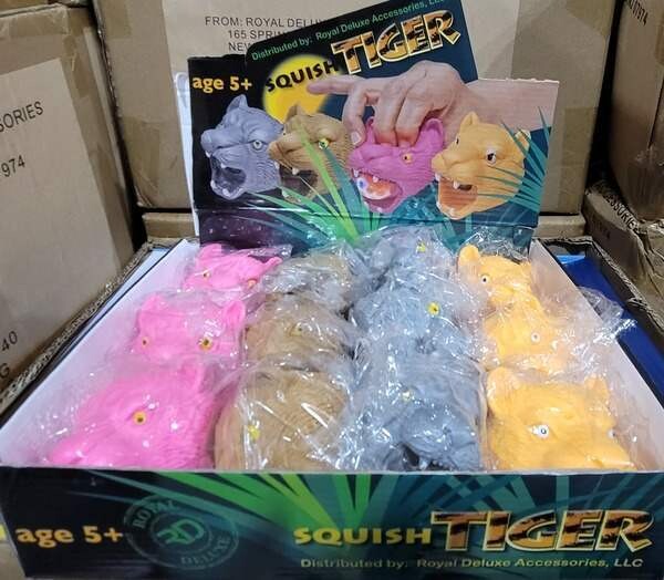 Tiger Face Squish Toy