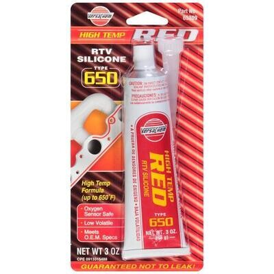Vers Silicone Red Hi Temp 12pc