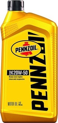 Pennzoil 20W-50 6QT