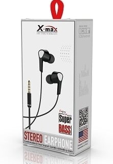 X-max Stereo Earphone 10pc