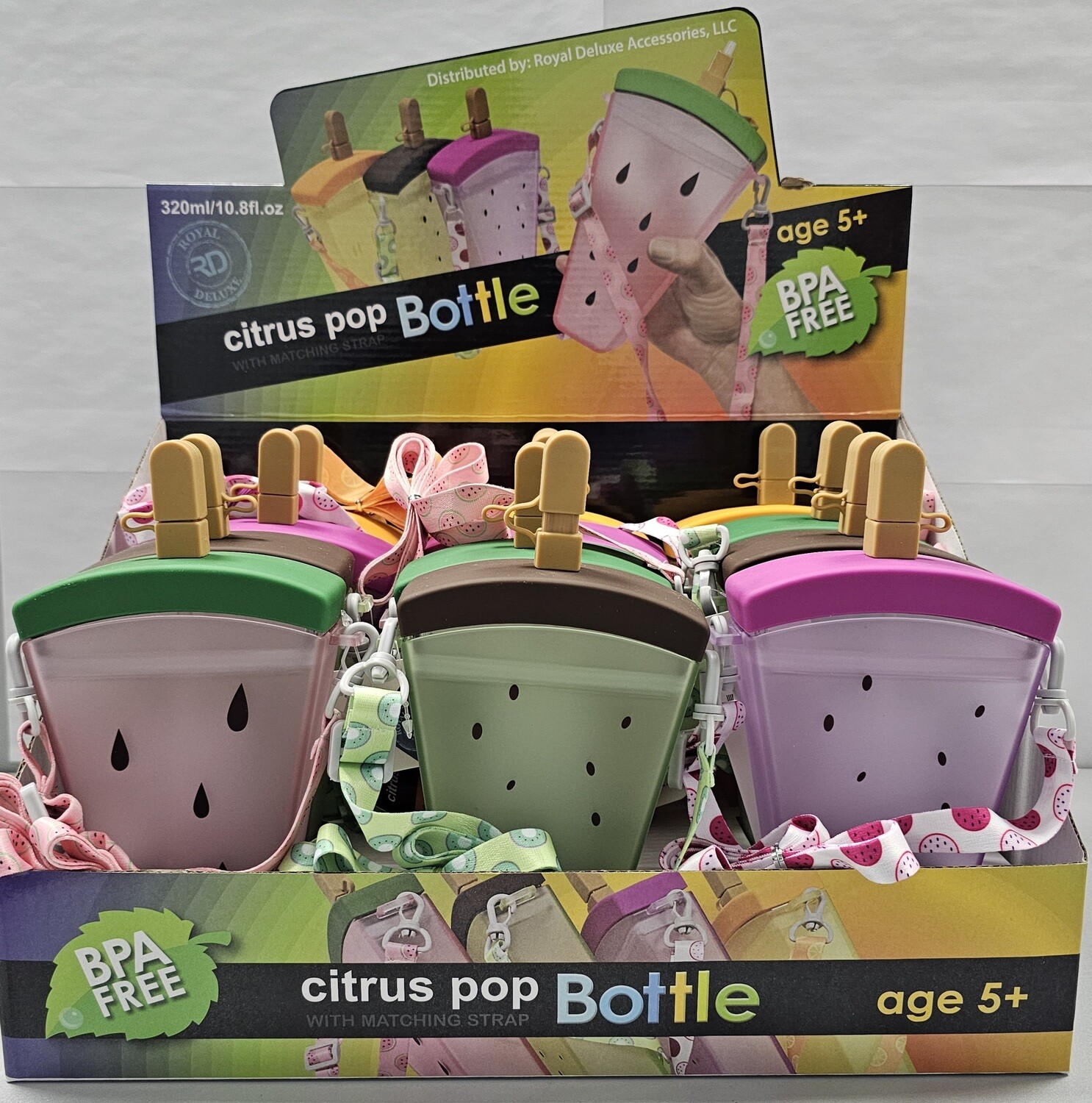 Bottle Plastic Fruit Desing 12pc
