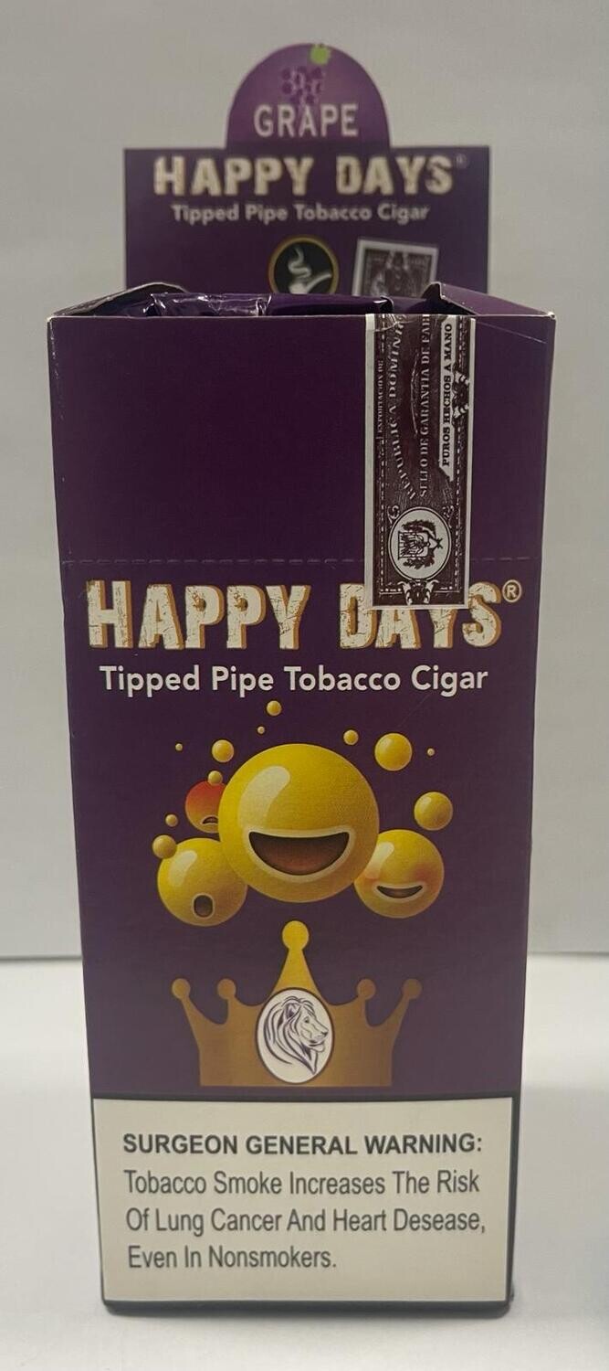 Happy Days Tobacco Grape 25cig