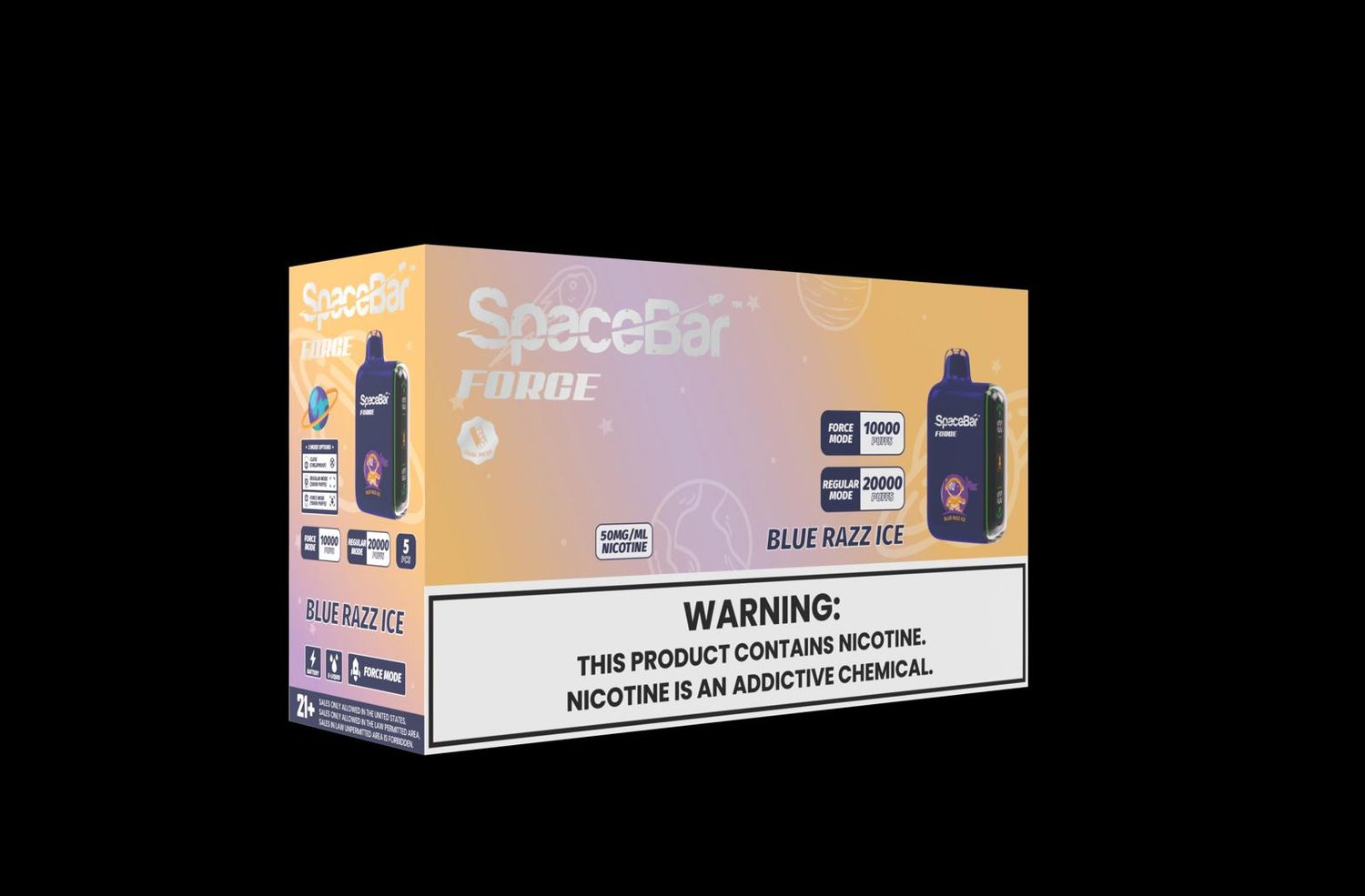 SpaceB Force Blue Razz Ice