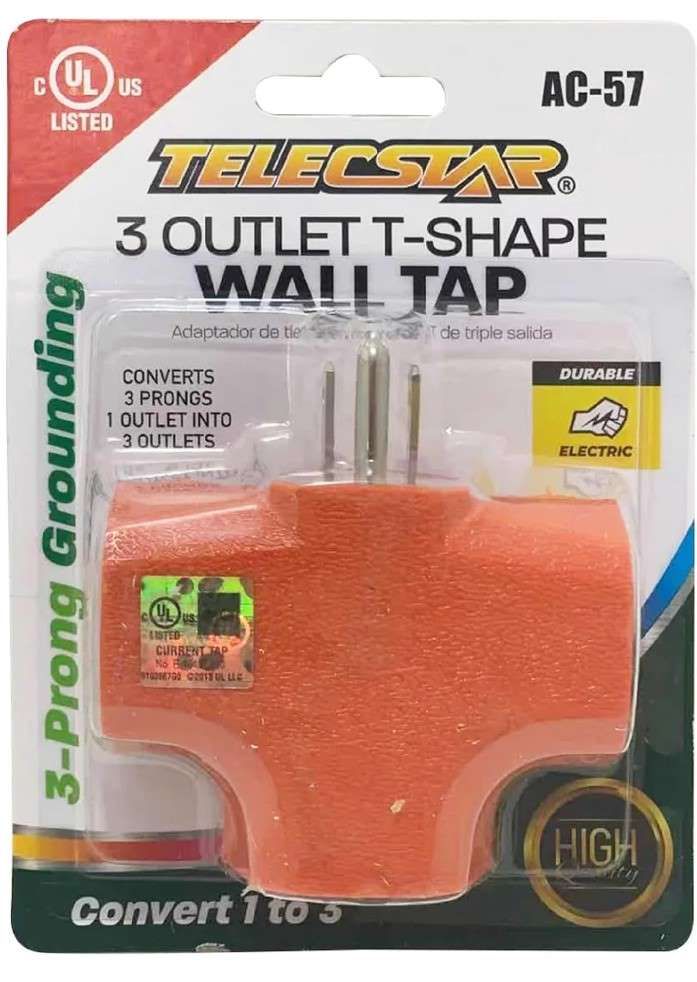 Adaptador T Triple Salida