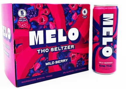 Melo THC Seltzer Wildberry