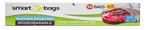Bio. SmartZipBags Gallon 48/8