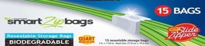 Bio. SmartZipBags Gallon w/Slider 48/7
